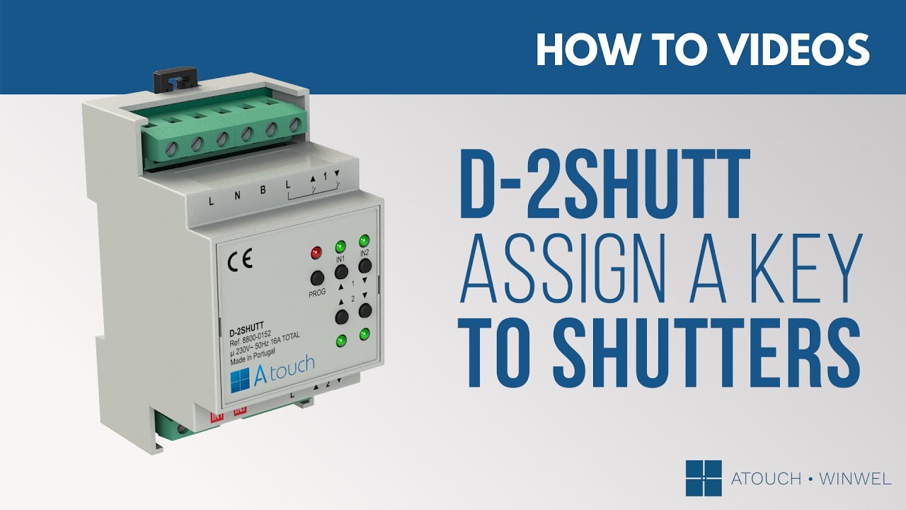 Como atribuir uma tecla aos estores
