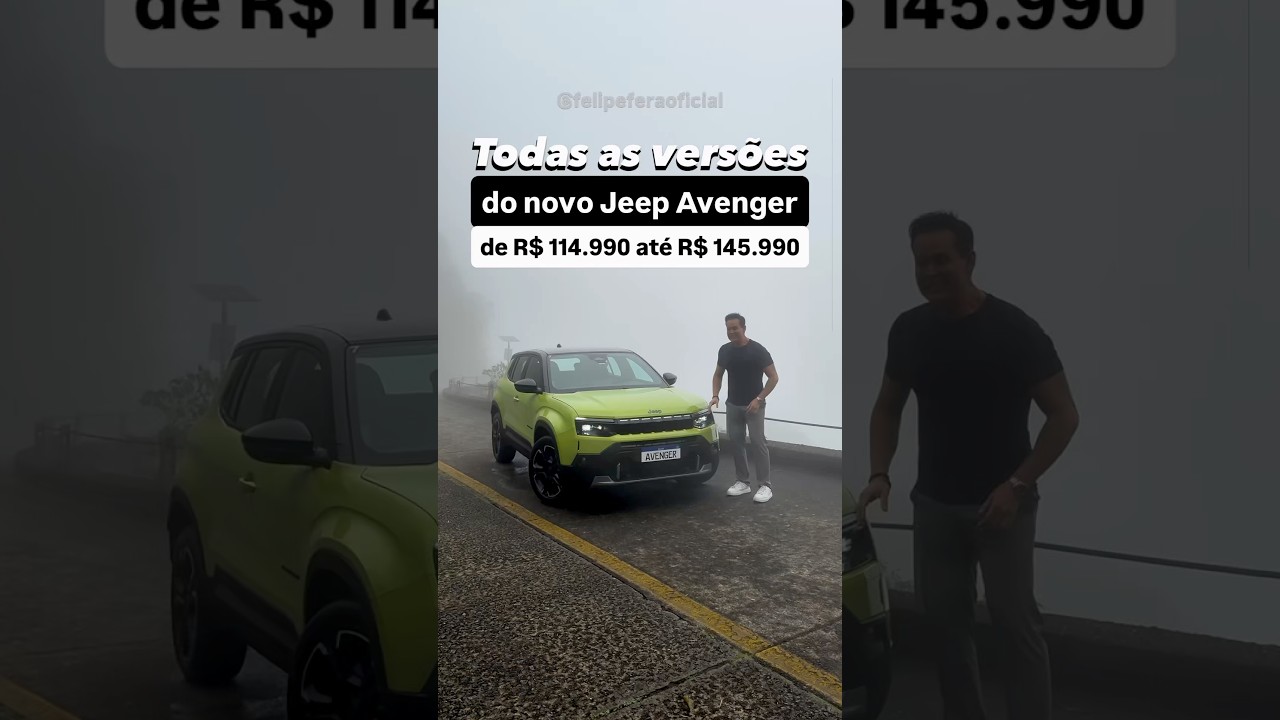 Todas as versões do novo Jeep Avenger