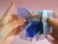 Оригами видеосхема цветка 4