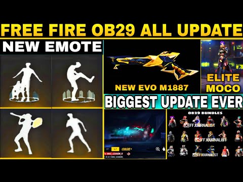 Free fire new emote || free fire ob29 update new emote / free fire new evo gun / xm8 evo ability