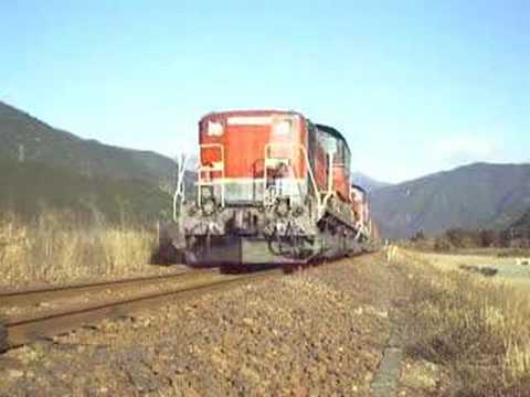 紀勢線DD51重連貨物列車