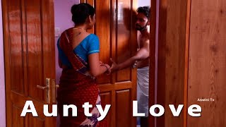 Indian Aunty Romantic with Young Boy  Indian Desi 
