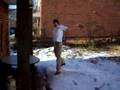 Ice Moonwalking...Hilarious Fall