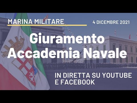 Livorno, 4 dicembre 2021, cerimonia di giuramento solenne per gli allievi dell'Accademia Navale