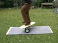 IndoBoard - double finger flip landing on the roller
