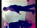 this is what bored boys get up to backstage on the last gig of a tour. it was all improvised!!! and sorry it's sideways.