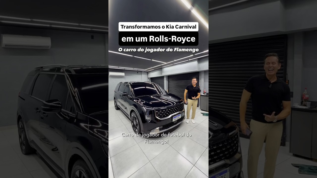 O carro do jogador do Flamengo