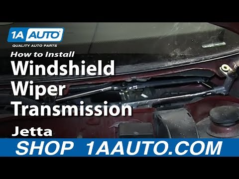 How To Install Replace Windshield Wiper Transmission 1999-05 VW Volkswagen Jetta