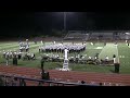 Granite Bay High School Emerald Brigade Marching Band and Color Guard performs their field show titled 