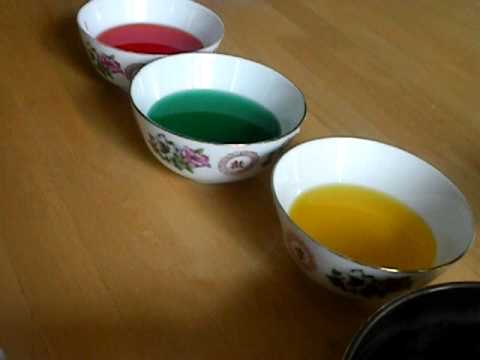 how to dye egg shells