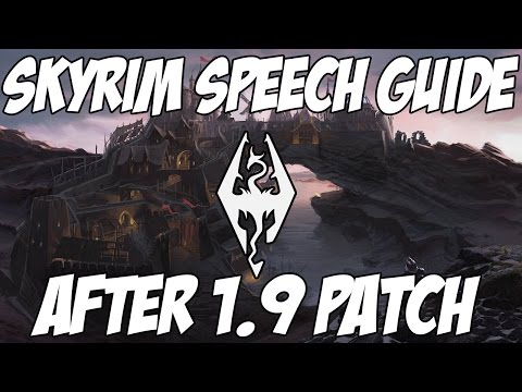 how to train speech skyrim