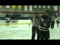 Matt Gross vs. Baptiste - Hockey Fight