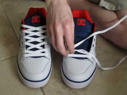 how to lace dc shoes properly