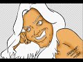 caricatura digital em etapas