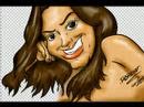 Caricatura digital em etapas