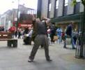 mad dancing man