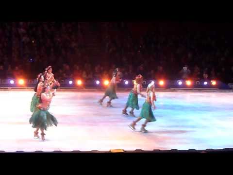 lilo - Disney on Ice: Passport to Adventure. Lilo & Stitch story - Lilo is late for her hula class, and has to rush to catch up with the rest of the girls.