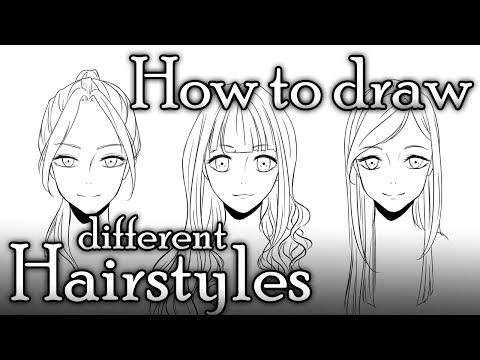 how to draw wavy anime hair