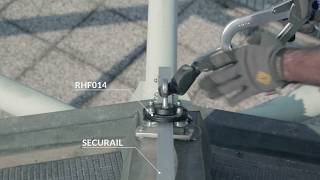 SecuRail horizontal and inclined lifeline for maintenance of Domes