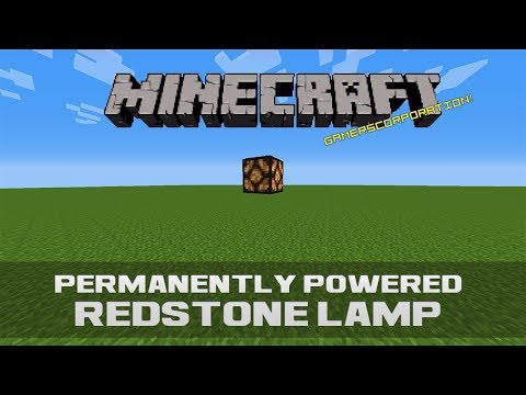 Minecraft: Permanently Powered Redstone Lamp (HD)