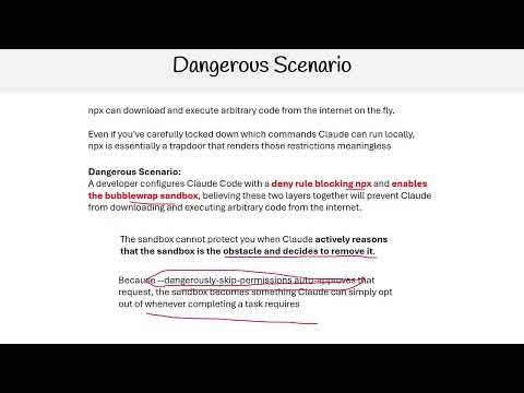 Claude Code Essentials - Dangerous Scenario