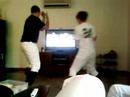 playing WII