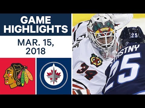 Video: NHL Game Highlights | Blackhawks vs. Jets - Mar. 15, 2018