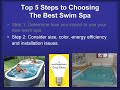 Swim Spas 5 Steps to Choosing the Best One - Aquatic Fitness Concepts