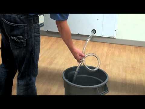 how to drain a dehumidifier with a hose