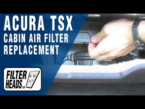 Cabin air filter replacement- Acura TSX