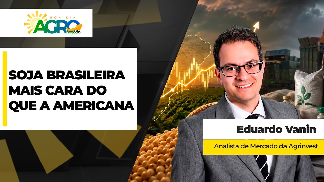 Soja brasileira já está mais cara do que a americana e indústrias nacionais acompanham movimento