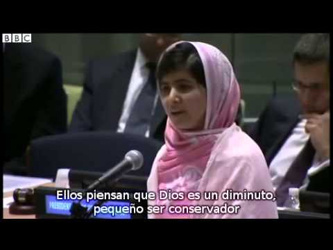 Discurso Malala Yousafzai en la ONU Premio Nobel de la Paz 2014