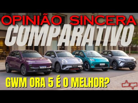 GWM Ora 5 é o melhor SUV elétrico BARATO? Comparativo com GAC Aion UT, Leapmotor B10 e BYD Yuan Pro