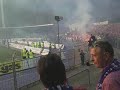 FC Erzgebirge Aue - Energie Cottbus 21.04.2011 Feuerwerkskörper aus dem Cottbusser Gästeblock