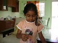 ananya trying to wear anklets