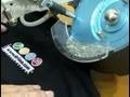 Decorating clothes with rhinestones