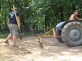 Pulling the stump 1 - Making room for the chickens Pulling the stump 1 - Making room for the chickens