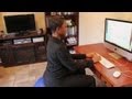 Exercise Ball as an Office Chair