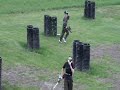 Jerry vs. Robert on the black mark-it paintball course