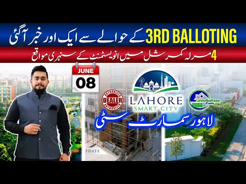 Lahore Smart City Investment Opportunity! 4 Marla Commercial Plots & 3rd Balloting Update