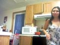 Scare Prank on Wife.  She tries to hit me! hillarious!