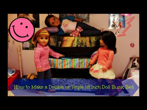 how to make a 18 inch doll bed