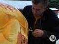 Carving a 900lb Grumpkin - Wall Street Journal