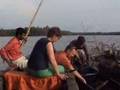 Country boating in the backwaters of Trichur, kerala.