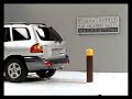 Crash Test 2001 Hyundai Santa Fe (5 M.P.H) Rear into Pole IIHS