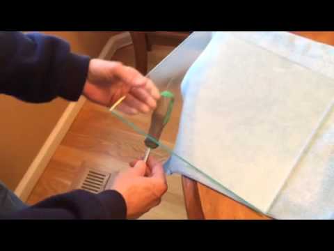 how to cut quarter inch glass