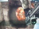 Scary face in the explosions
