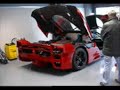 Ferrari FXX in Monza pit. Engine sound !...