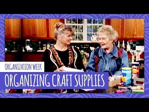 how to organize craft supplies