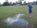Bronte Cartwheeling in a Puddle